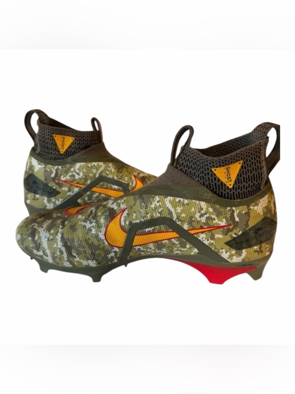 Nike ALPHA Menace Elite 3 TK Camouflage Men’s Football Cleats Pre-Owned Size 9.5 - Picture 2 of 6